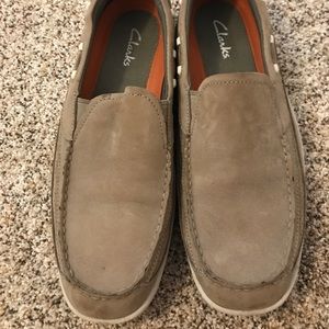 Size 12 Clark slip on dress shoes.